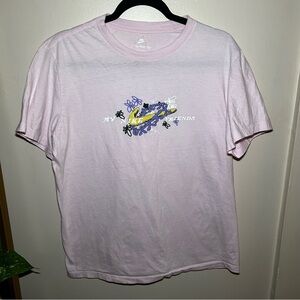 Nike Light Pink Tee with Graphic Design